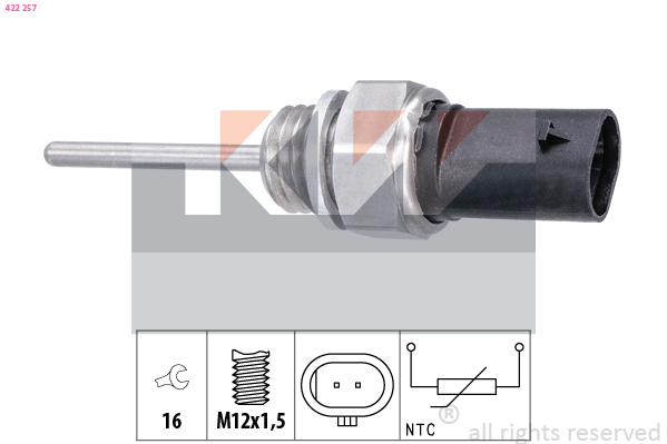 Sensor, exhaust gas temperature KW